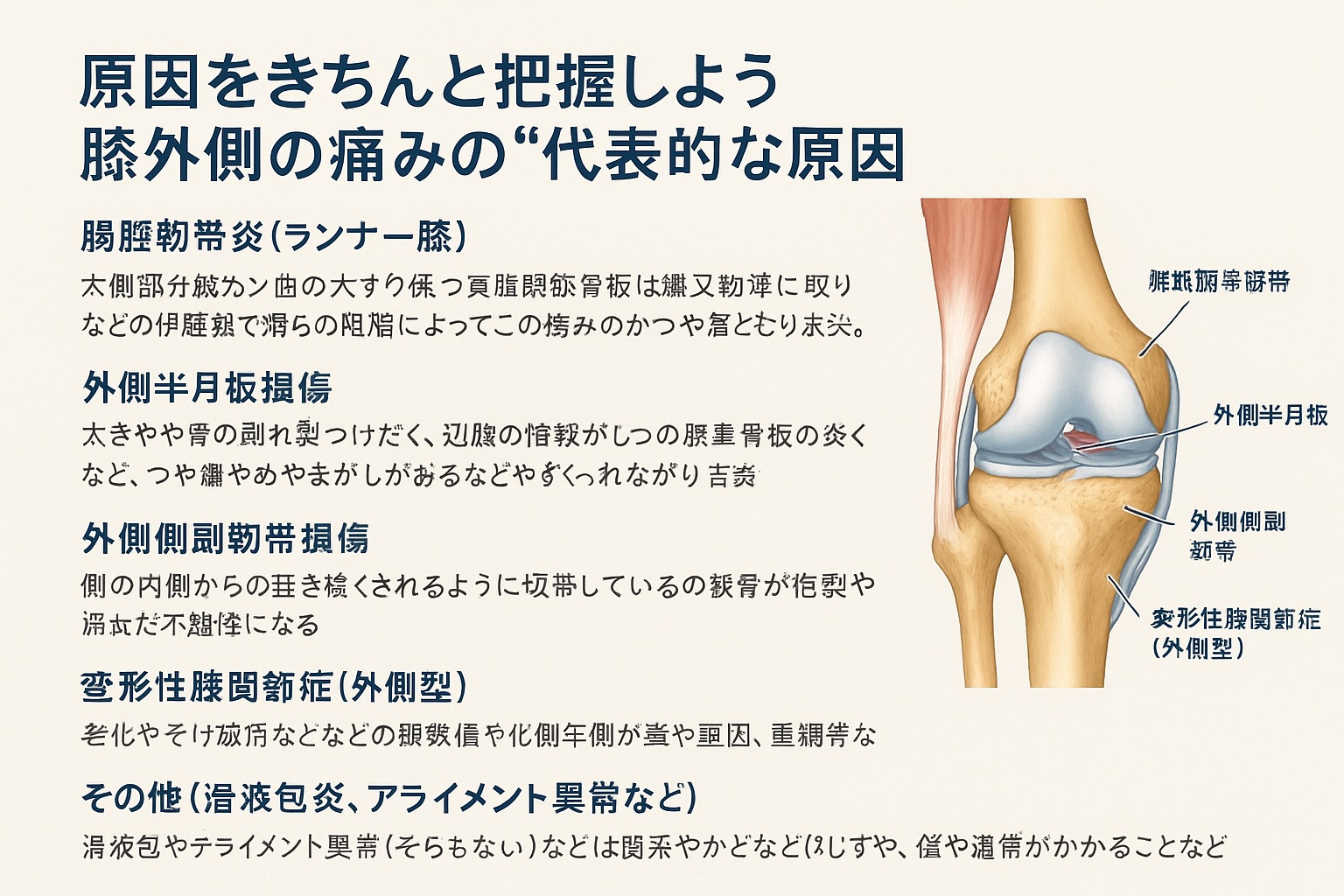 「膝の外側が痛い」6つの原因と今すぐできる改善&予防対策 - 整体ライフ