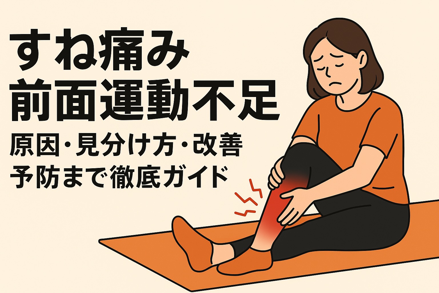 すね痛み 前面 運動不足：原因・見分け方・改善・予防まで徹底ガイド - 整体ライフ