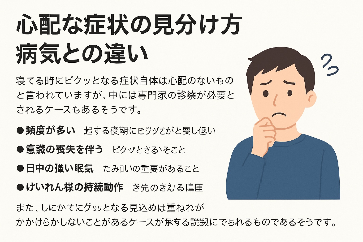 寝てる時にビクッとなる:原因と正しい対処法(入眠時ミオクローヌスを専門医がやさしく解説) - 整体ライフ