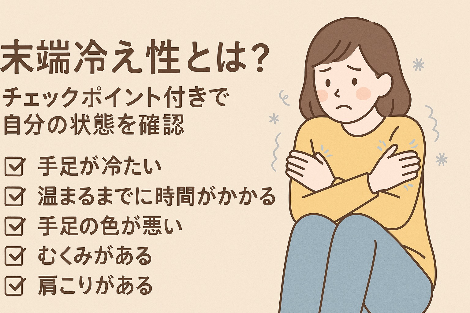 「末端冷え性を根本改善!手足が冷たい原因から今日からできる対策まで徹底ガイド」 - 整体ライフ