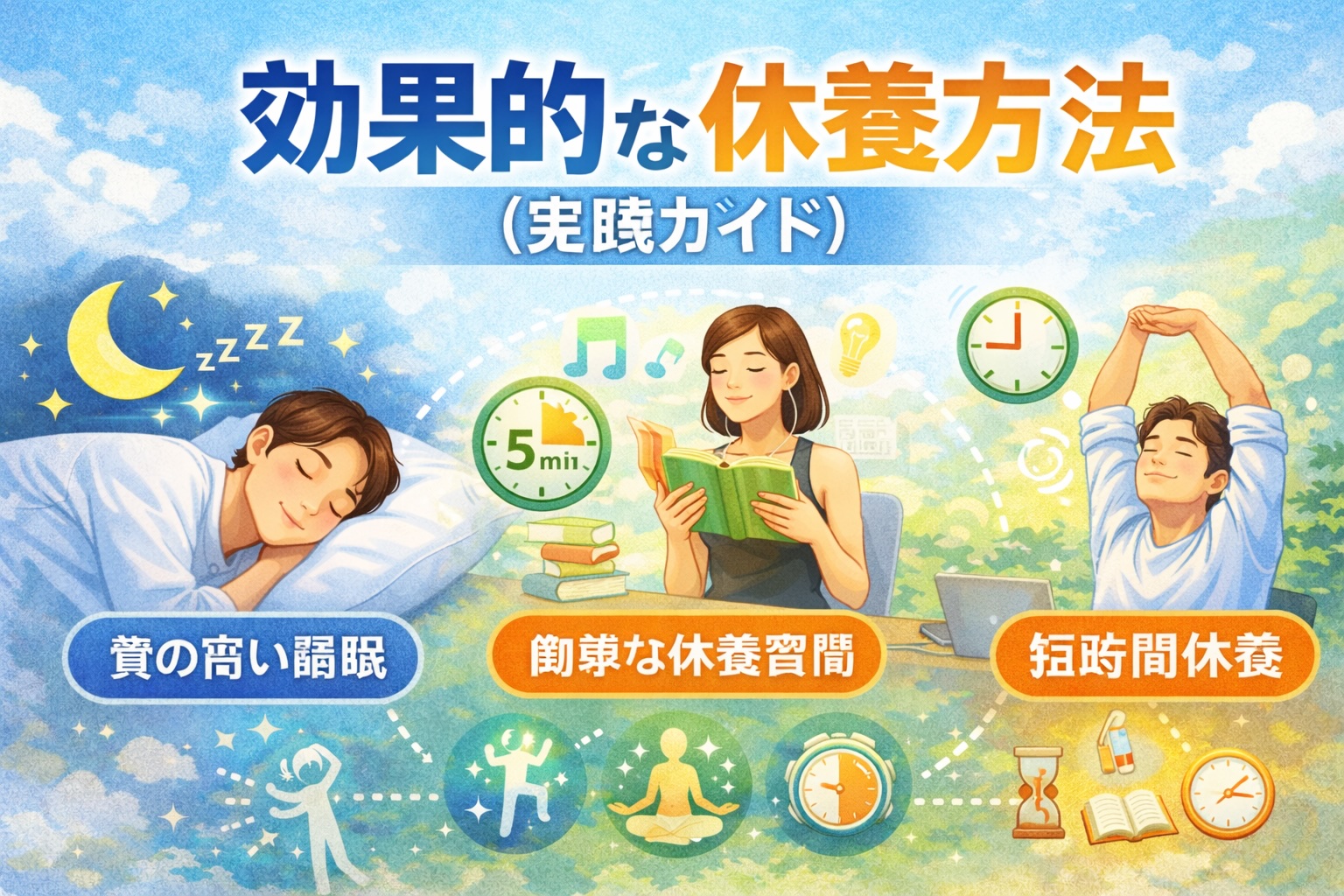 休養の正しい意味とは？効果的な休み方・種類・心身の回復法を完全ガイド - 整体ライフ
