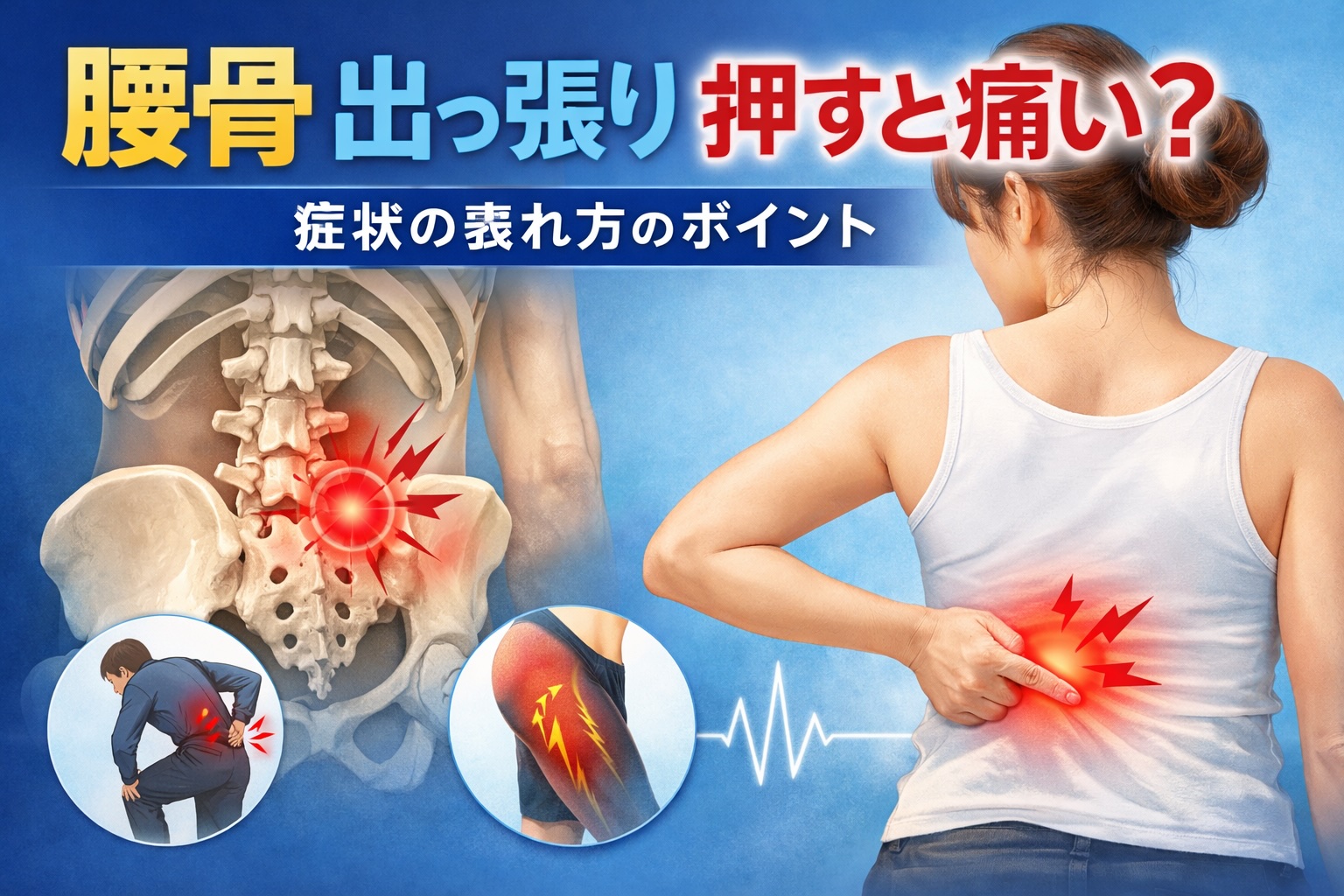 「腰骨 出っ張り 押すと痛い」原因は?考えられる病態・セルフチェック・対処法まで解説 - 整体ライフ