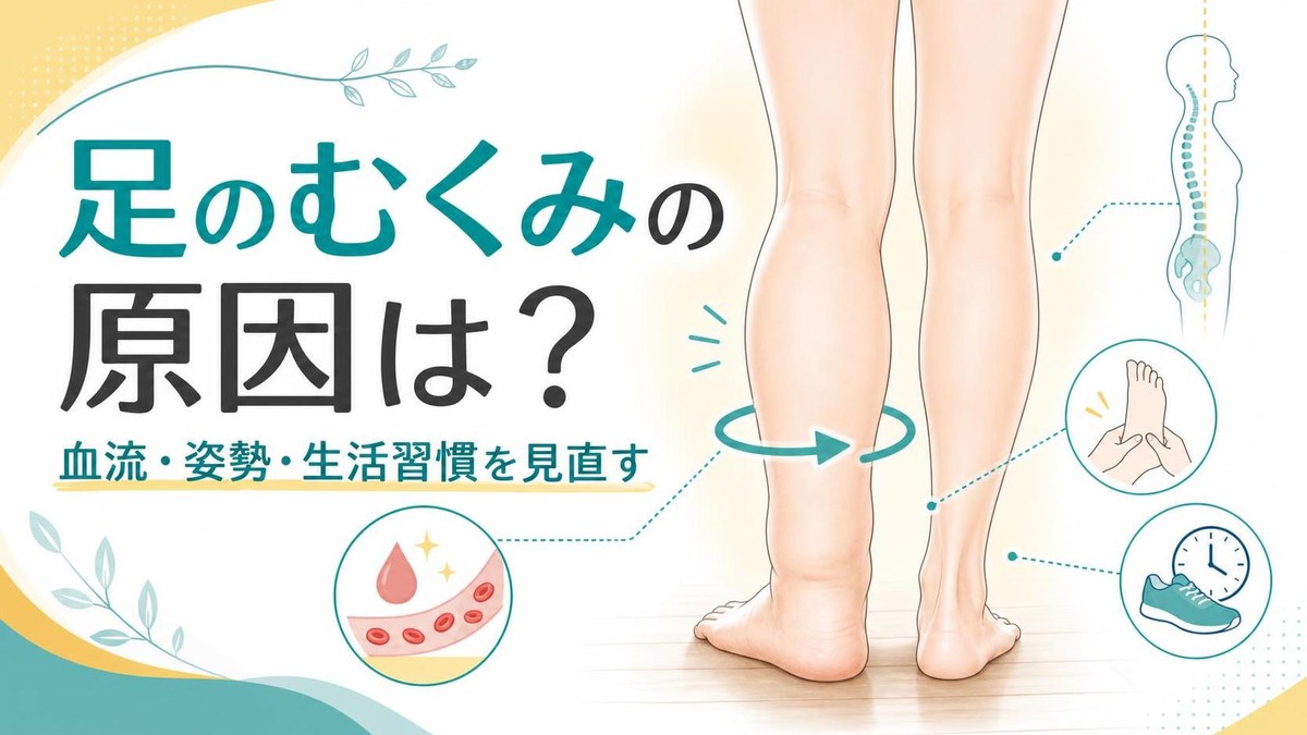足 むくみ 足 むくみの原因は？血流・姿勢・生活習慣から見直すポイント