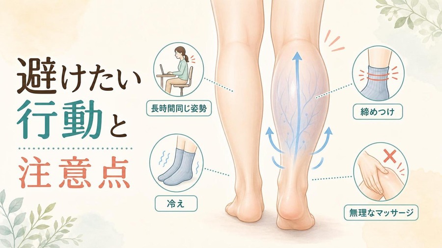 ふくらはぎ むくみ 避けたい行動と注意点