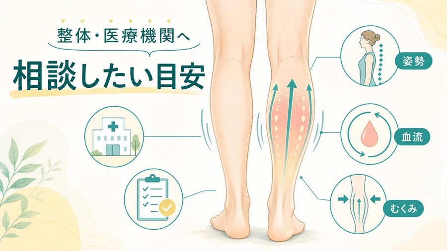 ふくらはぎ むくみ 整体・医療機関へ相談したい目安