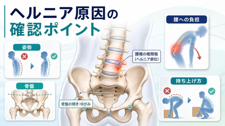 ヘルニア 原因 ヘルニア 原因でまず確認したいこと