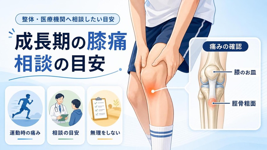 オスグットとは 整体・医療機関へ相談したい目安