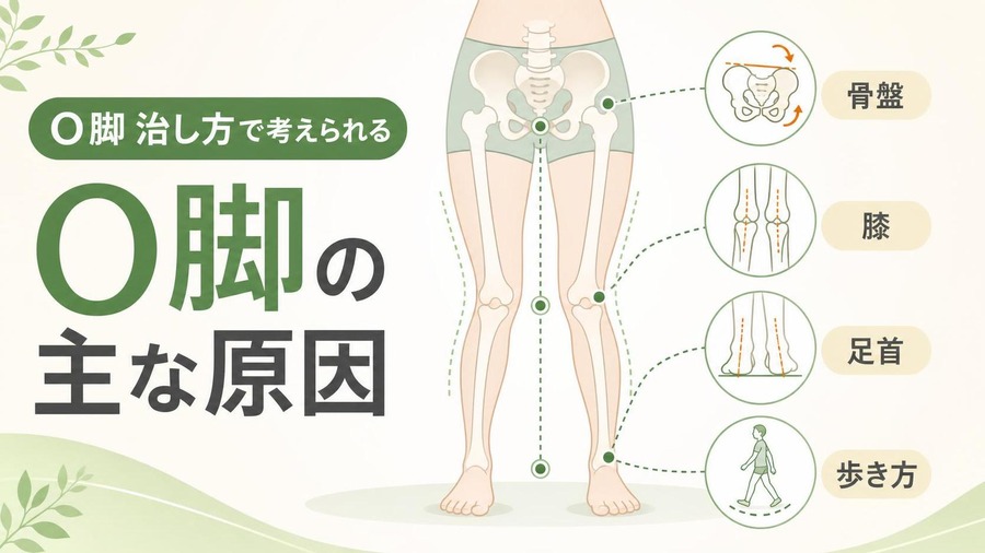 o脚 治し方 o脚 治し方で考えられる主な原因