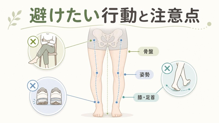 o脚 治し方 避けたい行動と注意点