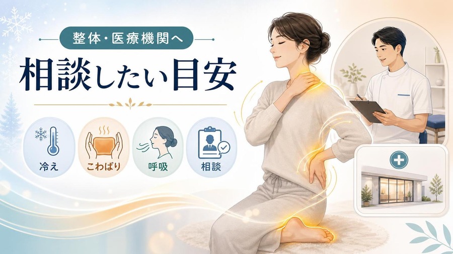 寒い時の対処法 整体・医療機関へ相談したい目安