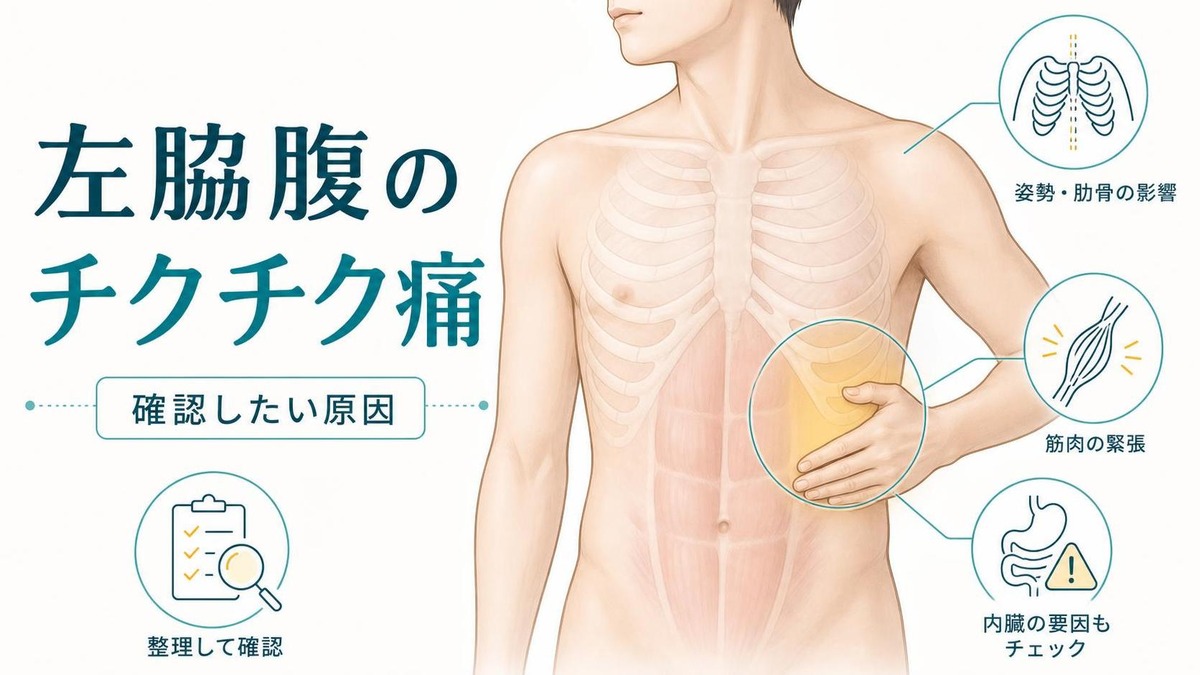 左脇腹 痛み チクチク たまに 左脇腹 痛み チクチク たまに出る時|確認したい原因