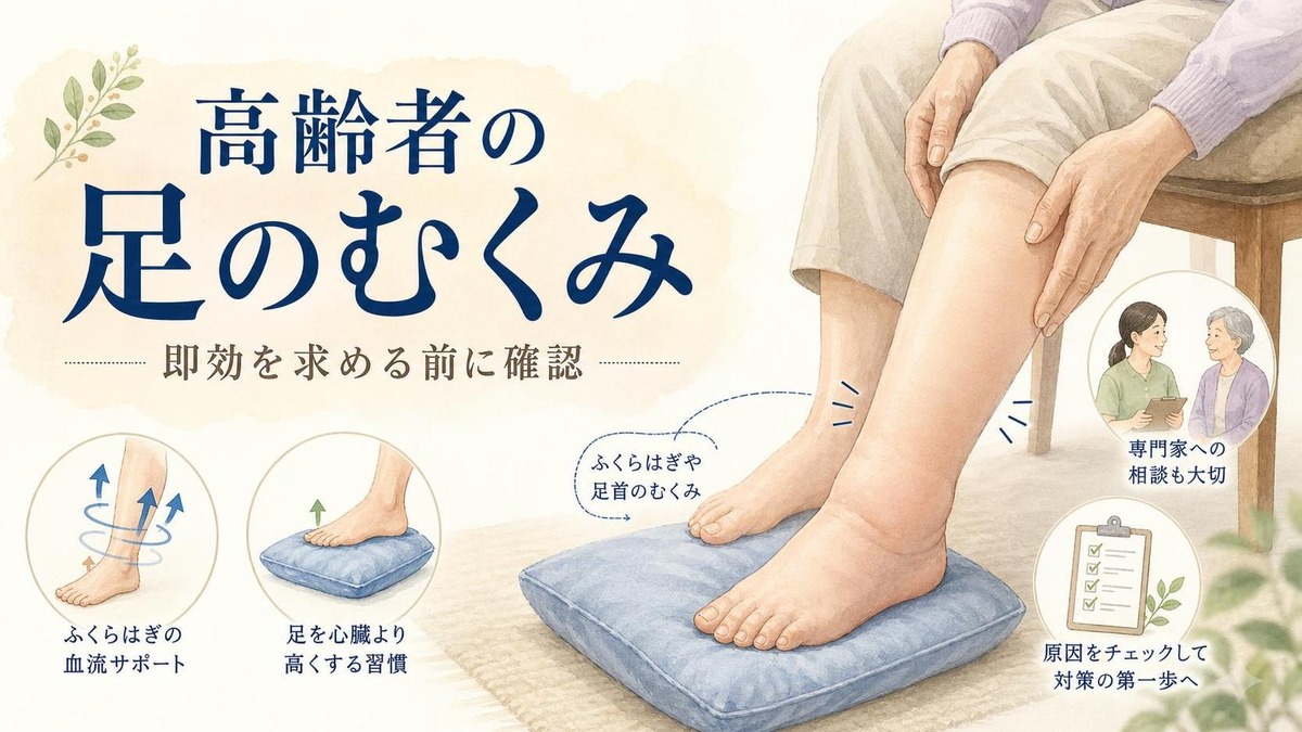 高齢者足のむくみ 解消 即効 高齢者足のむくみ 解消 即効を求める前に確認したいこと