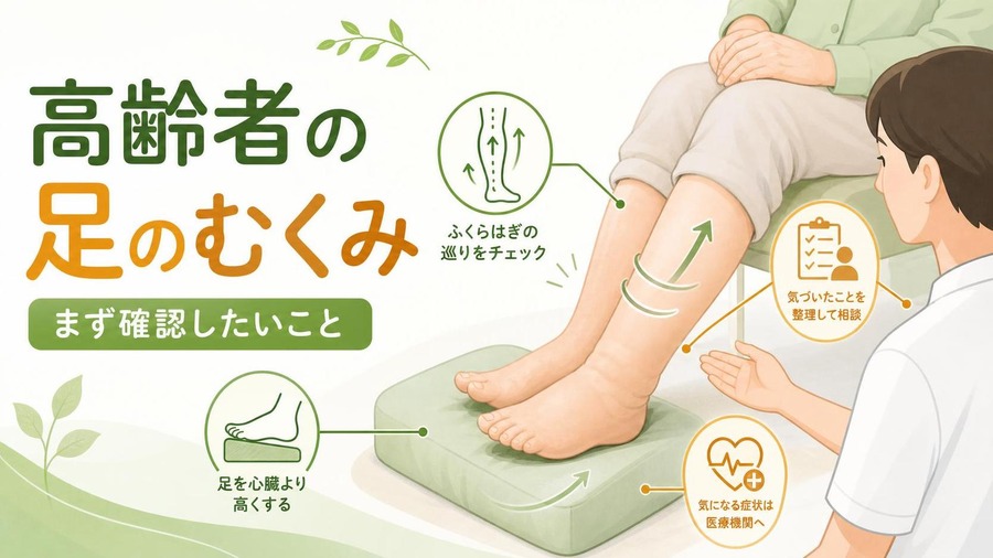 高齢者足のむくみ 解消 即効 高齢者足のむくみ 解消 即効でまず確認したいこと