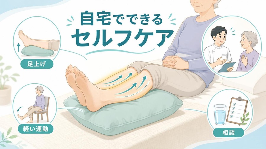 高齢者足のむくみ 解消 即効 自宅でできるセルフケア