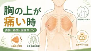 胸の上が痛い 胸の上が痛い時に考えたい原因｜姿勢・筋肉・医療サイン