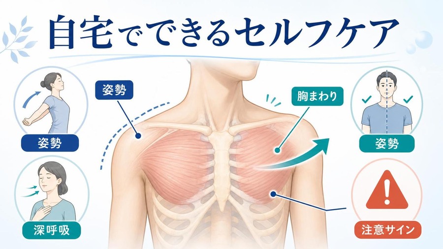 胸の上が痛い 自宅でできるセルフケア