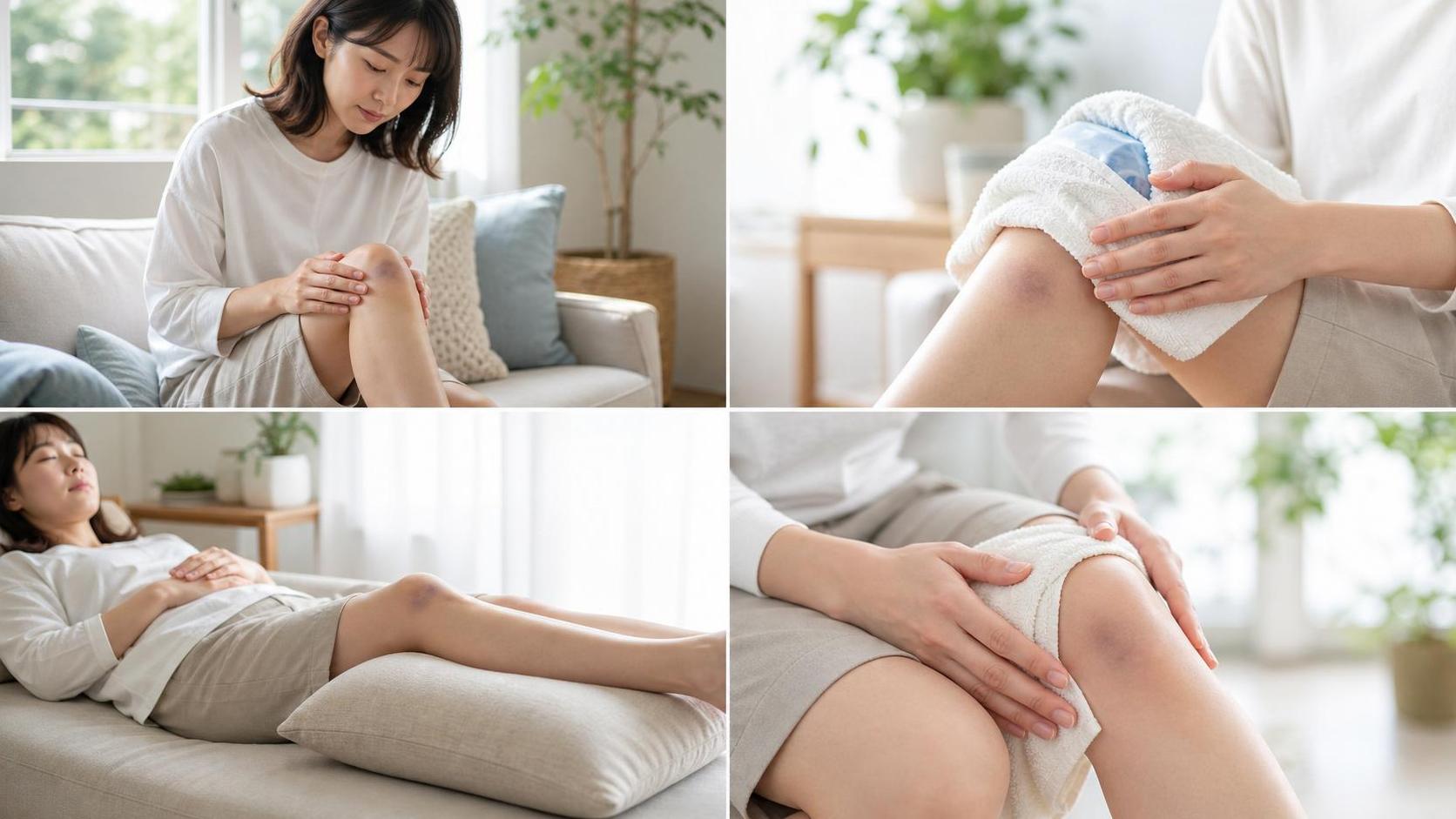 膝のあざの治し方｜早く薄くするための対処と受診目安 自宅でできるセルフケア