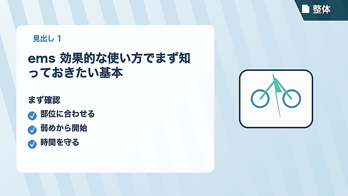 ems 効果的な使い方でまず知っておきたい基本