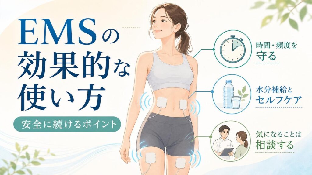 EMSの効果的な使い方｜安全に続けるポイントと注意点