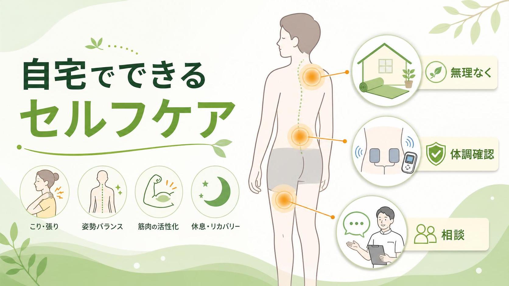 自宅でできるセルフケアの考え方