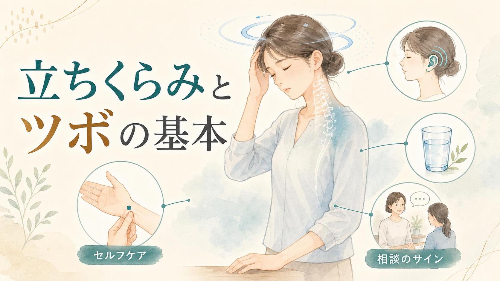 立ちくらみ ツボでまず知っておきたい基本