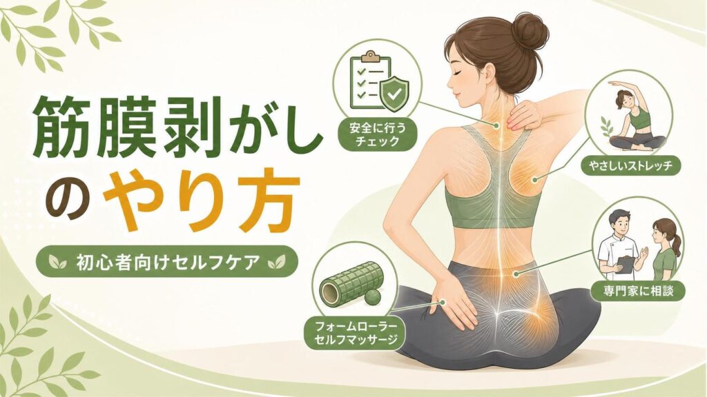 筋膜剥がしのやり方｜初心者が安全に行うセルフケア