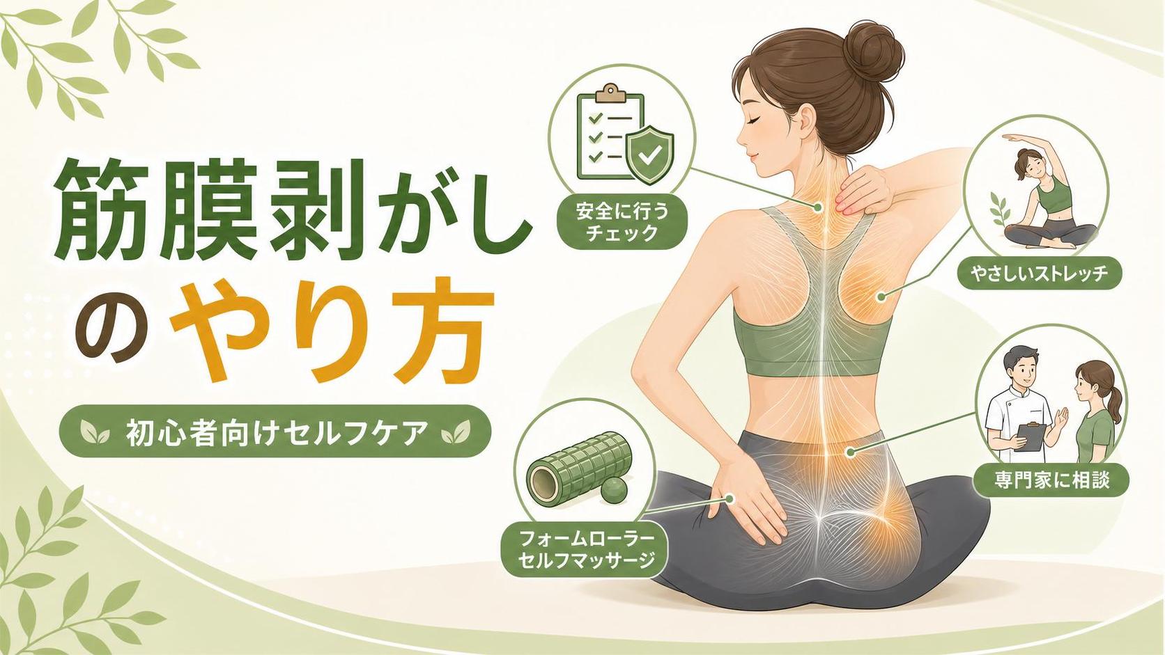 筋膜剥がしのやり方｜初心者が安全に行うセルフケア