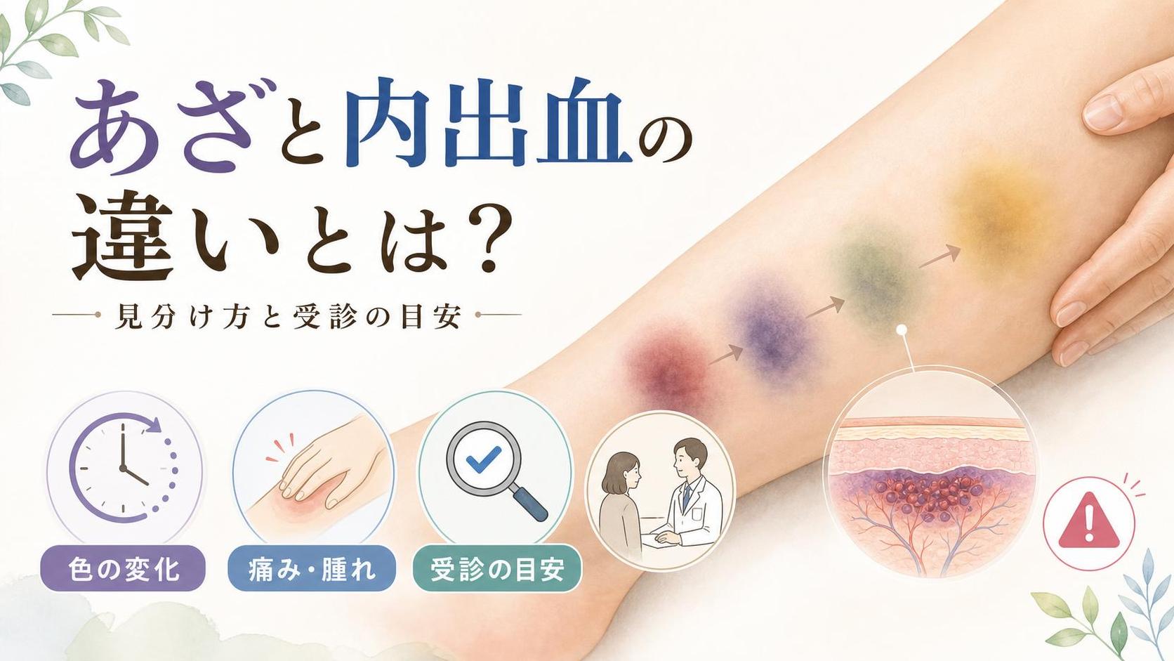 あざ 内出血 違いでまず知っておきたい基本