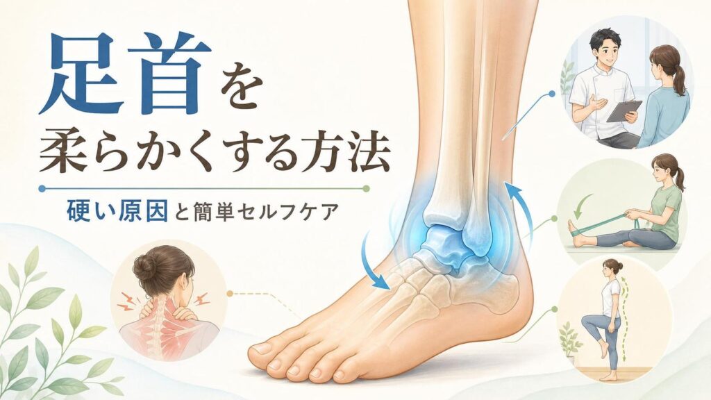 足首を柔らかくする方法｜硬い原因と簡単セルフケア