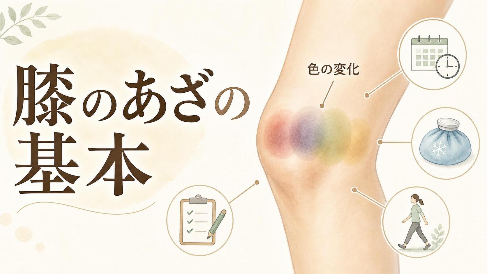 膝のあざでまず知っておきたい基本
