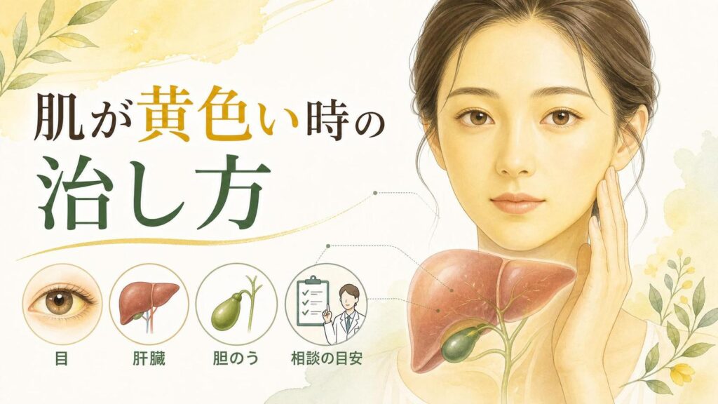 肌が黄色い時の治し方は？原因別の見直しと相談目安