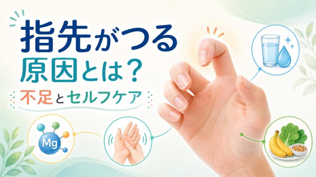 指先がつる原因とは？考えられる不足とセルフケア