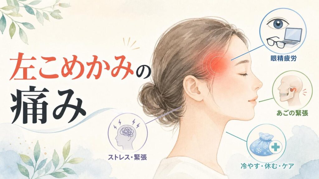 左こめかみが痛い時に考えられる原因と対処法