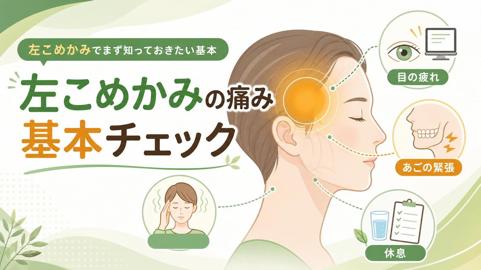 左こめかみでまず知っておきたい基本