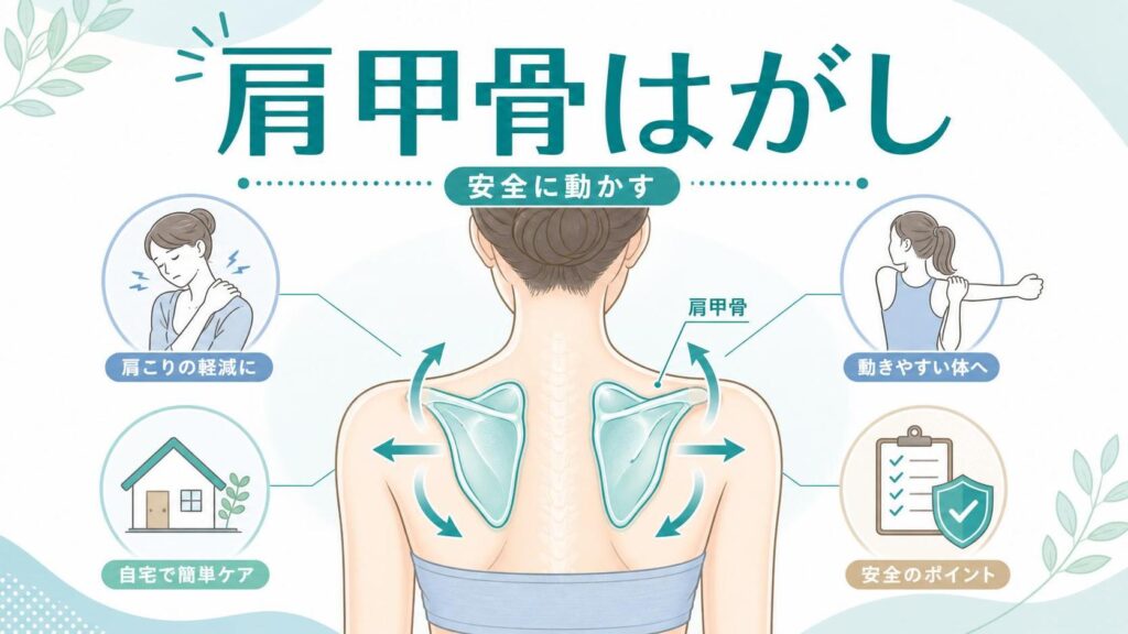 肩甲骨はがしの簡単なやり方｜自宅で安全に動かすコツ