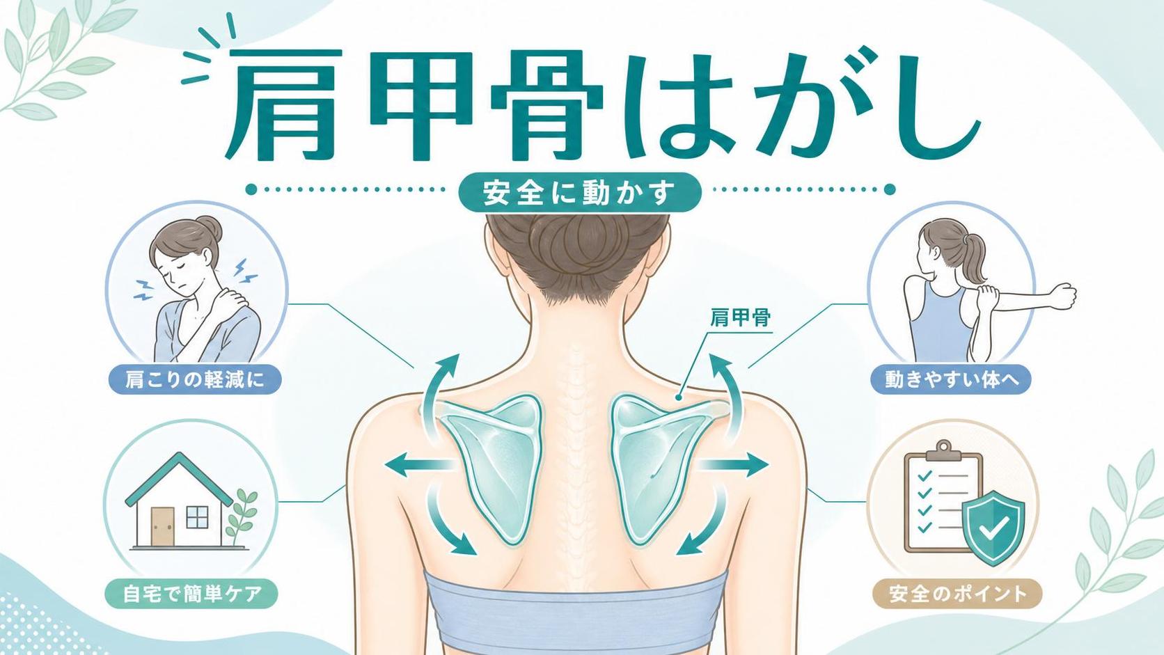 肩甲骨はがしの簡単なやり方｜自宅で安全に動かすコツ