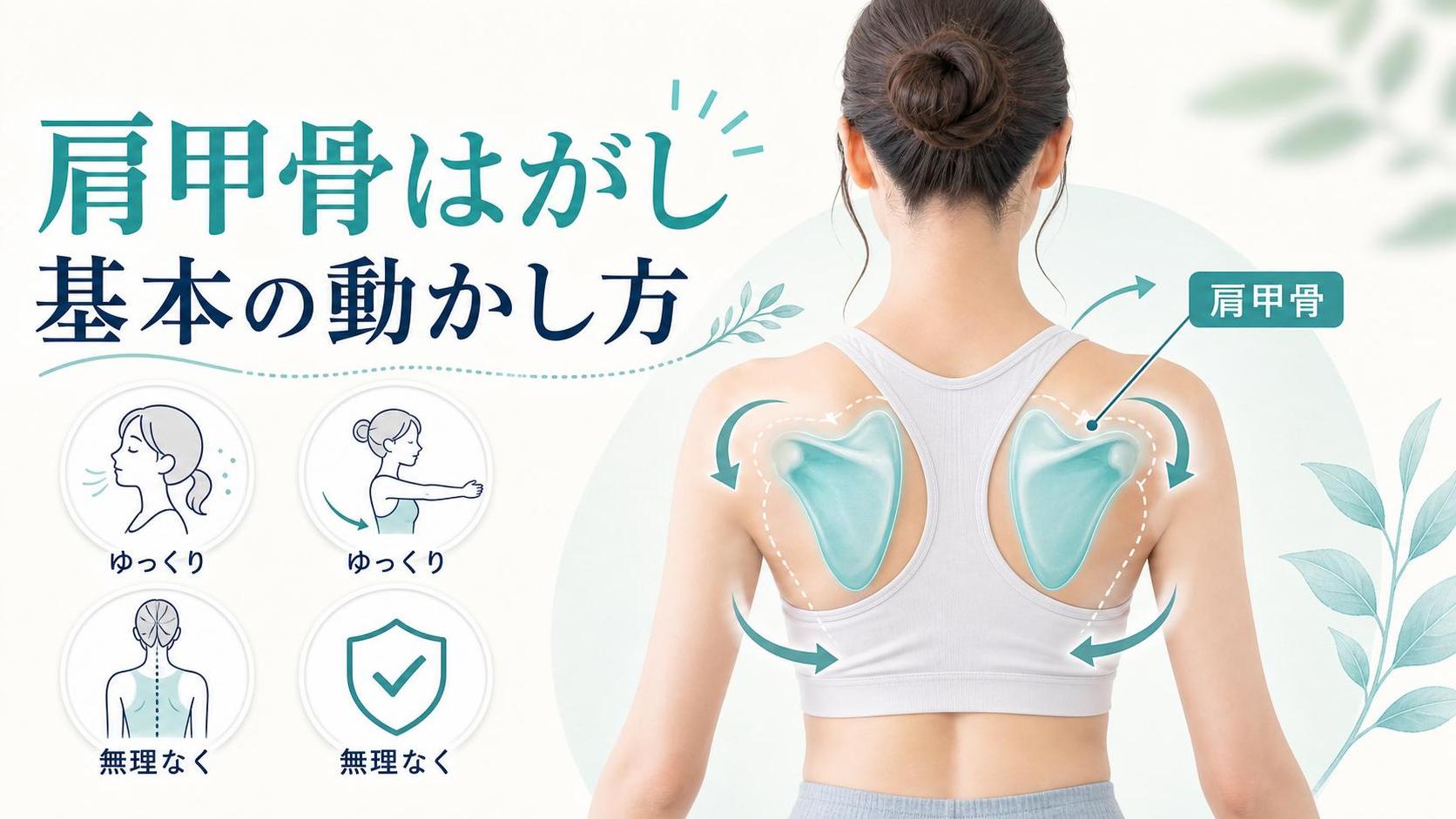 肩甲骨はがし やり方 簡単でまず知っておきたい基本