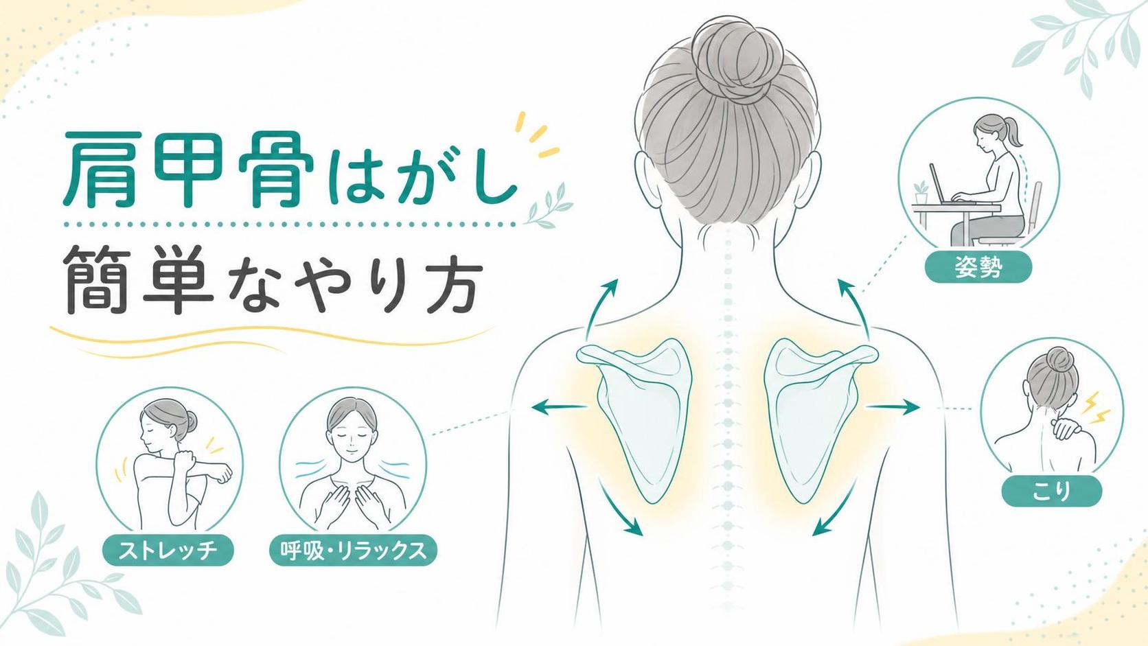 肩甲骨はがし やり方 簡単で考えられる主な原因