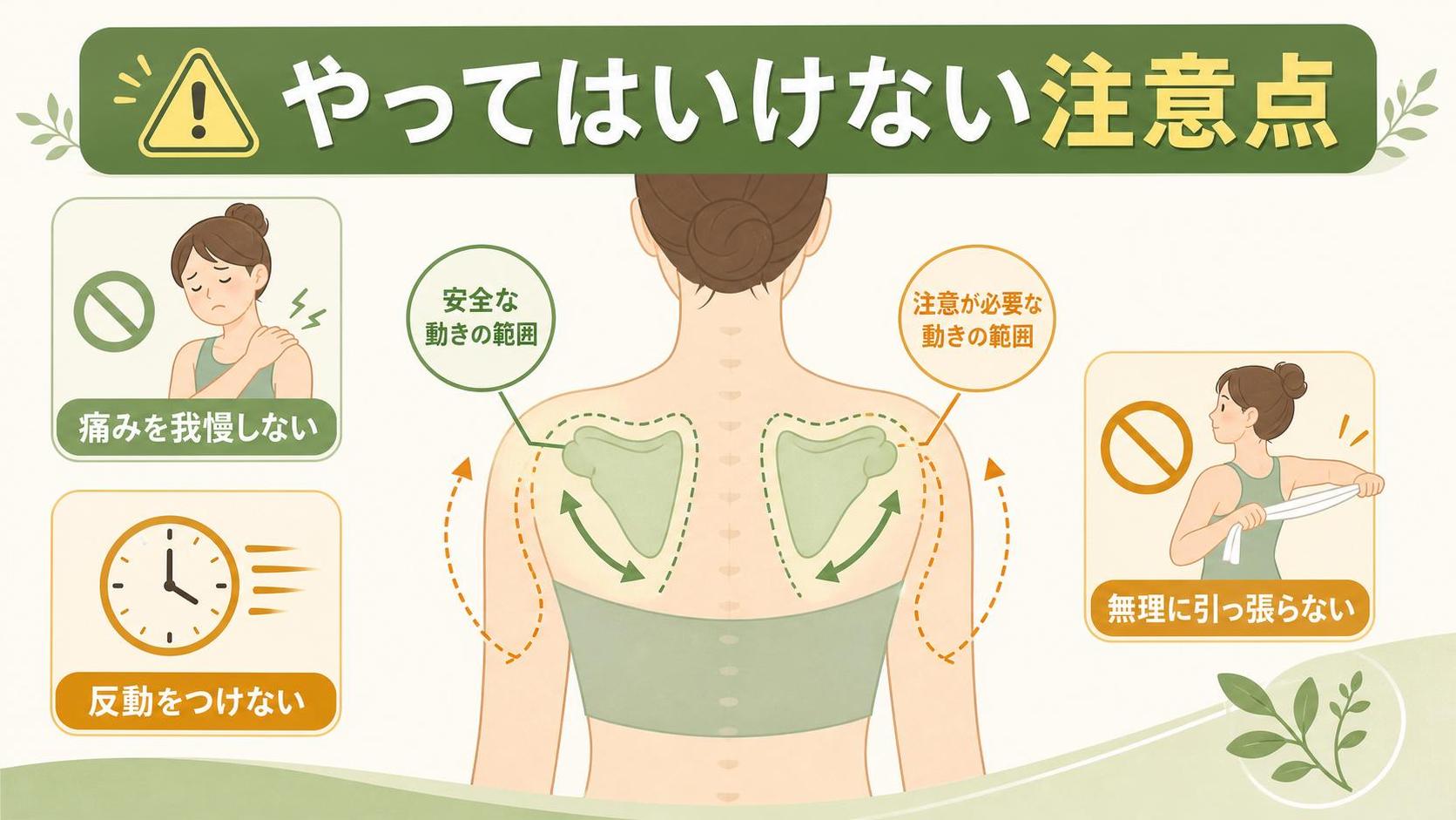 やってはいけない注意点