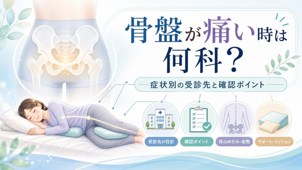 骨盤が痛い時は何科？症状別の受診先と確認ポイント