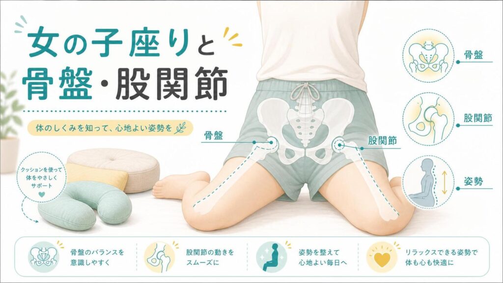 女の子座りは体に悪い？骨盤や股関節への影響を解説
