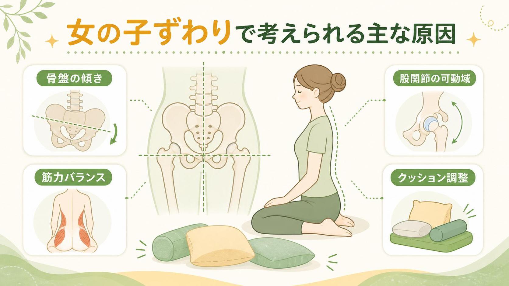 女の子ずわりで考えられる主な原因