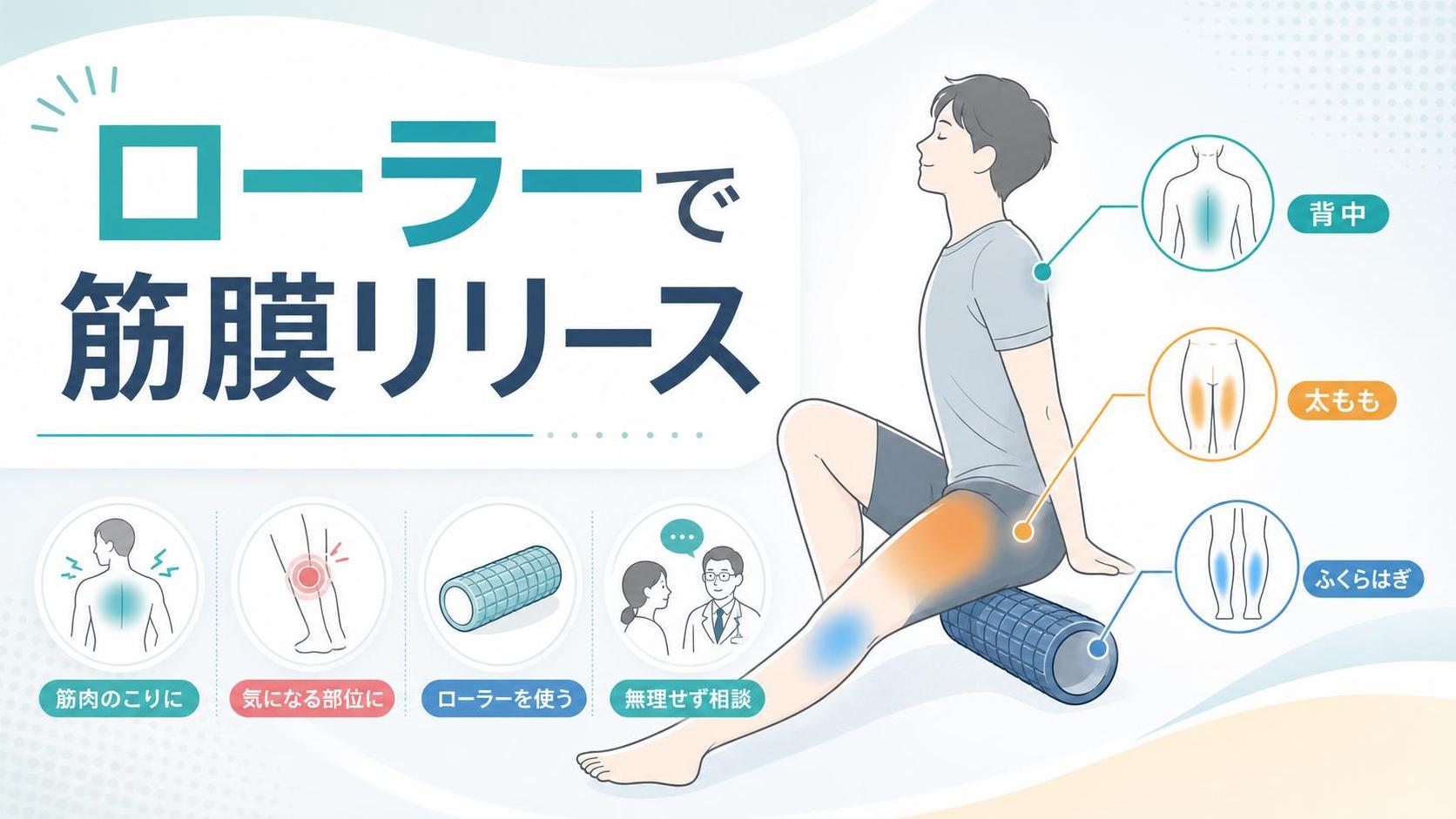 筋膜リリース やり方 ローラーでまず知っておきたい基本