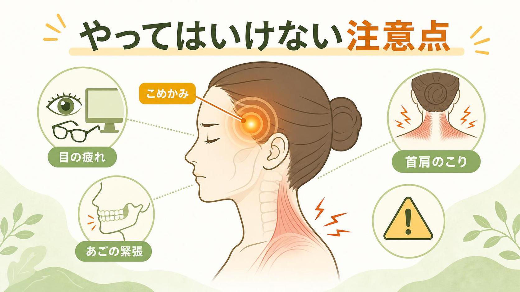 やってはいけない注意点