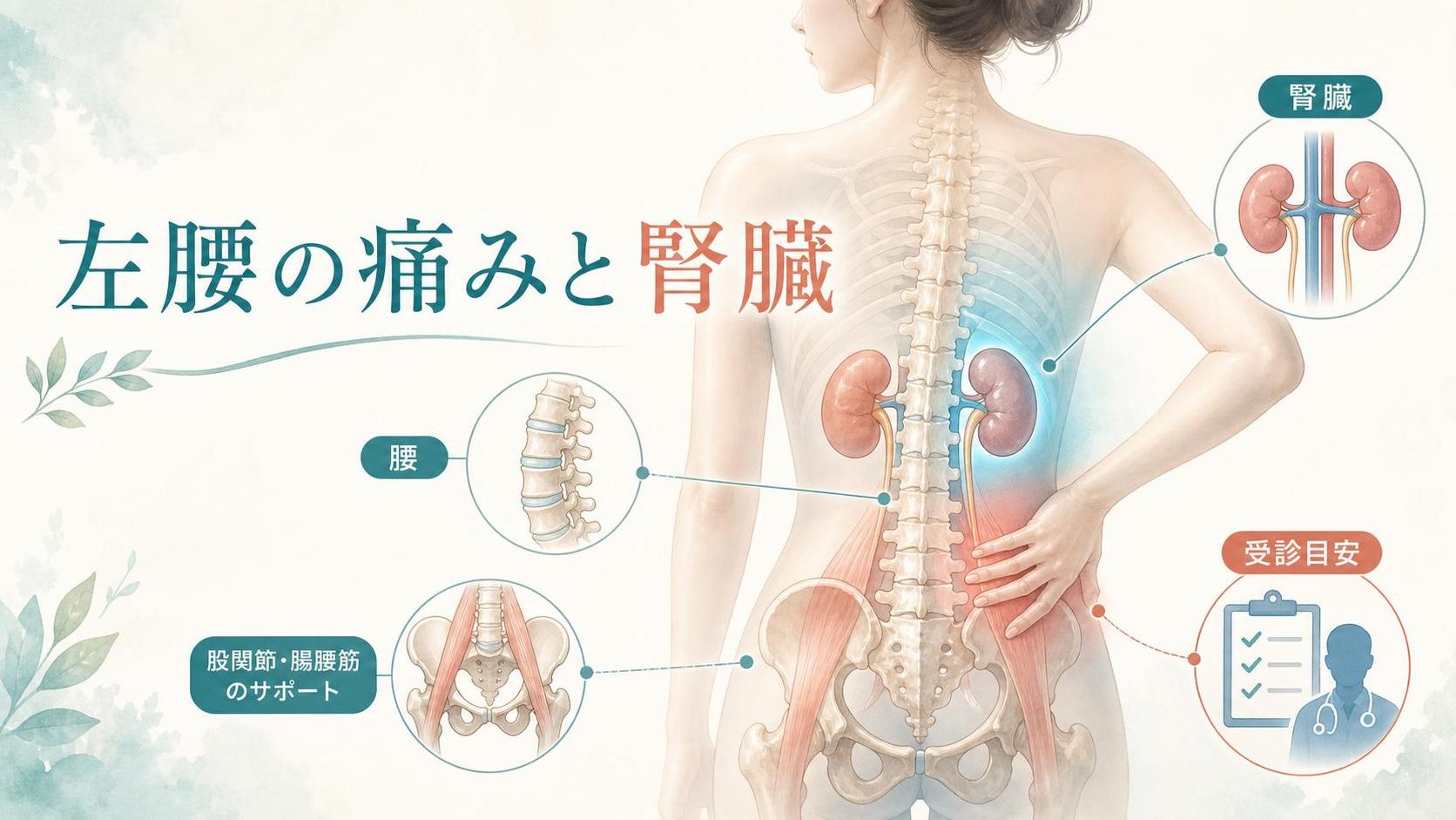左腰の痛み 腎臓でまず知っておきたい基本