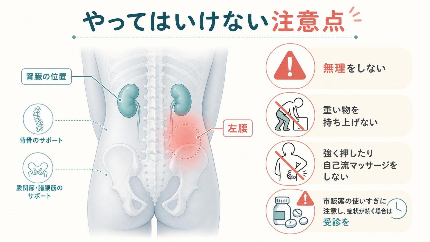 やってはいけない注意点