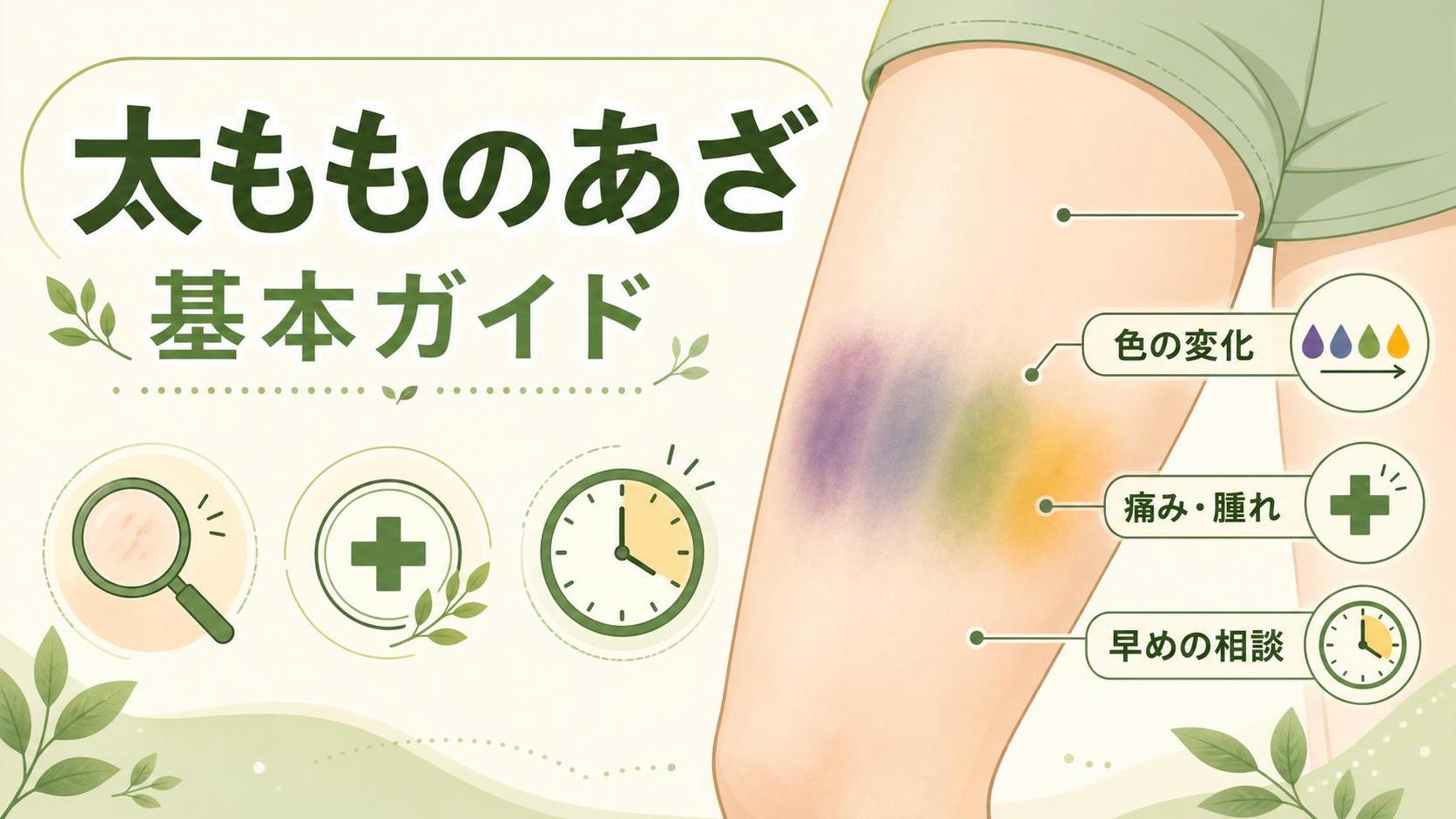 太ももあざでまず知っておきたい基本