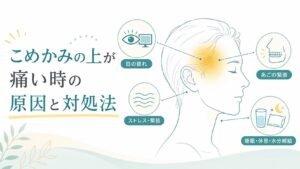 こめかみの上が痛い時に考えられる原因と対処法