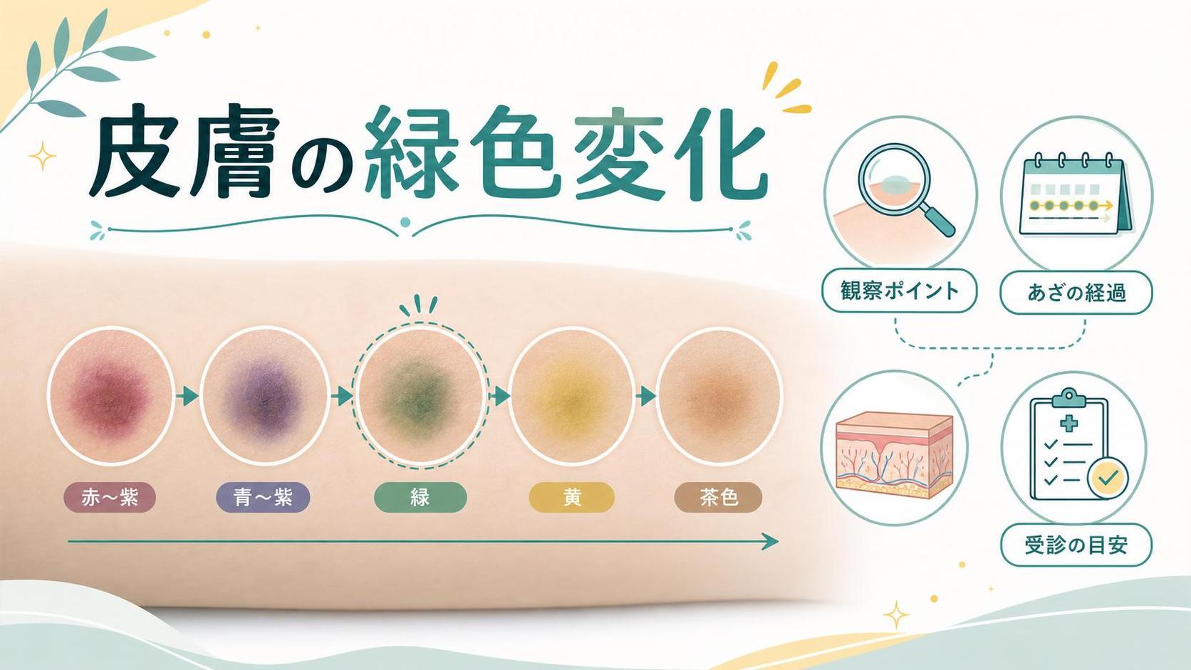皮膚 変色 緑でまず知っておきたい基本