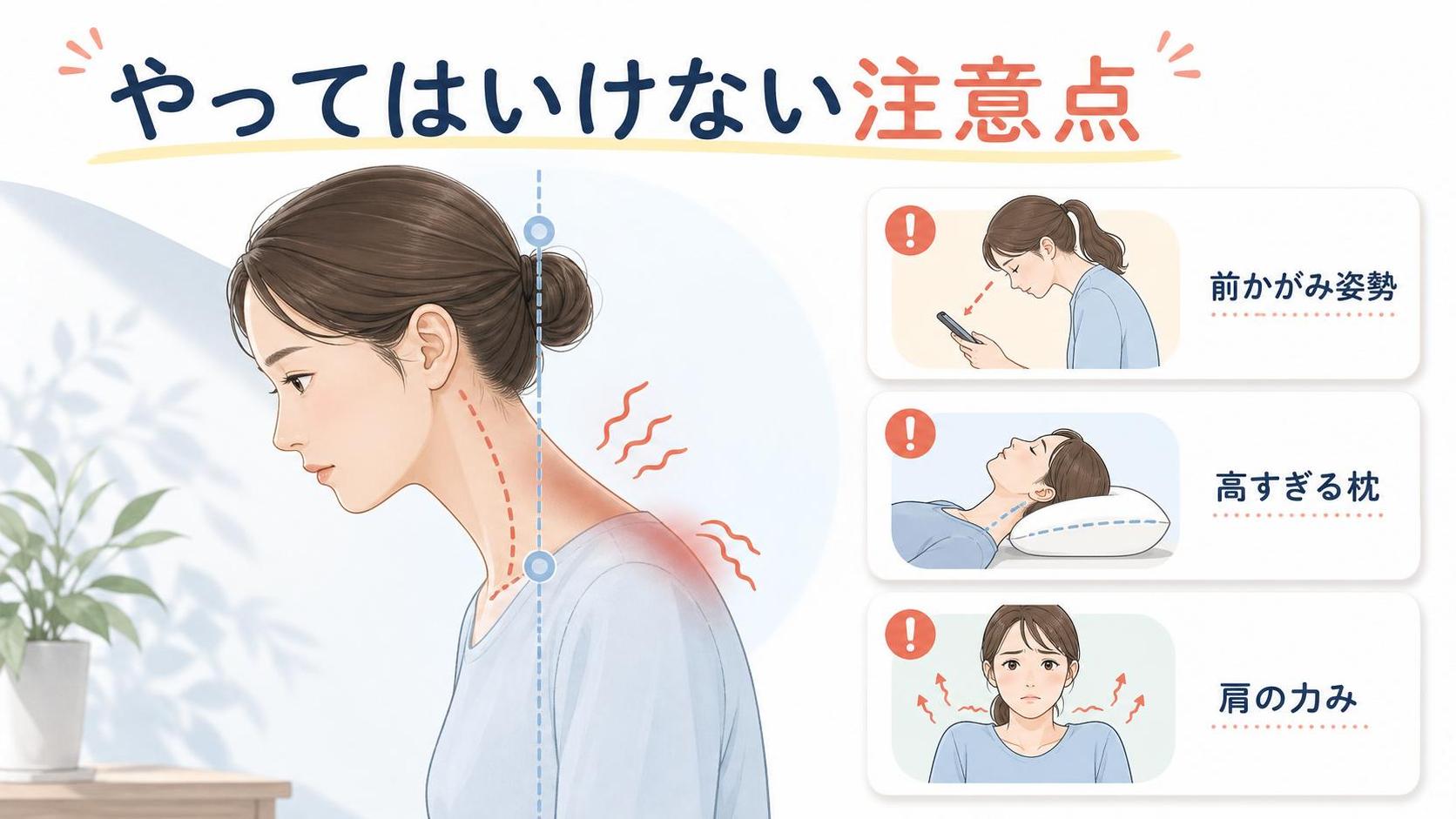 やってはいけない注意点